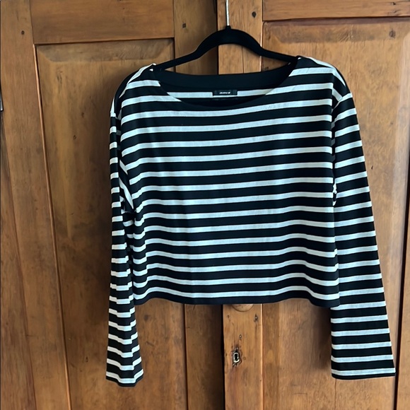 J. Crew Tops - J. Crew Black and White Striped Top